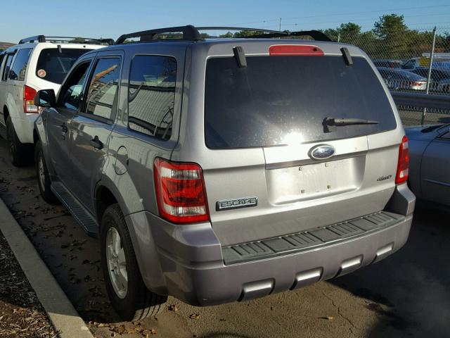 1FMCU93118KC05445 - 2008 FORD ESCAPE XLT GRAY photo 3