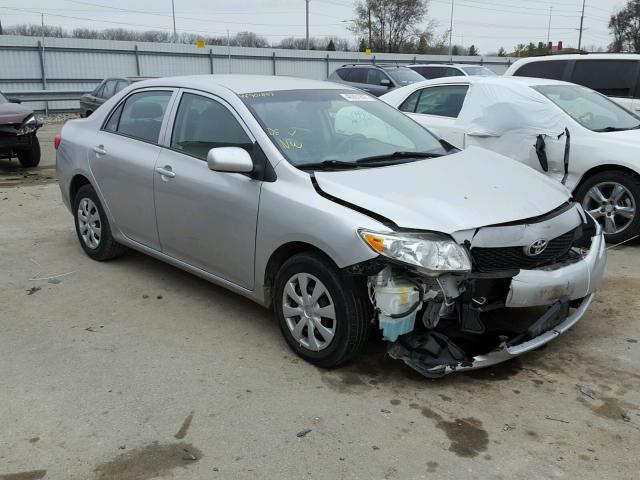 1NXBU4EE7AZ173481 - 2010 TOYOTA COROLLA BA SILVER photo 1