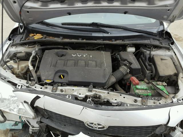 1NXBU4EE7AZ173481 - 2010 TOYOTA COROLLA BA SILVER photo 7