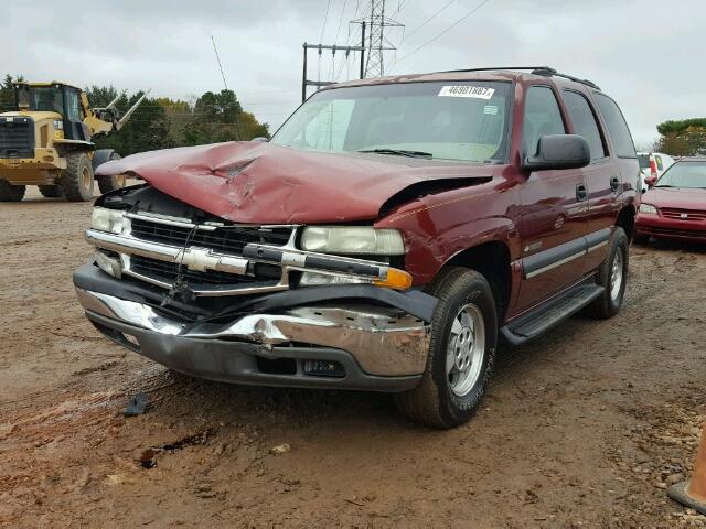 1GNEC13Z13R151692 - 2003 CHEVROLET TAHOE C150 RED photo 2