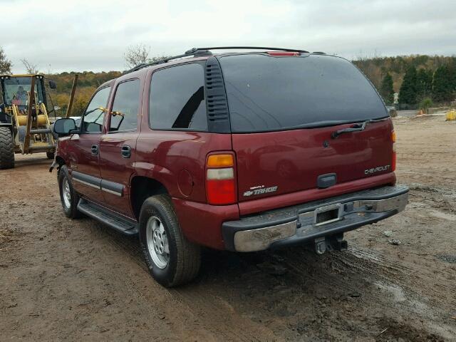 1GNEC13Z13R151692 - 2003 CHEVROLET TAHOE C150 RED photo 3