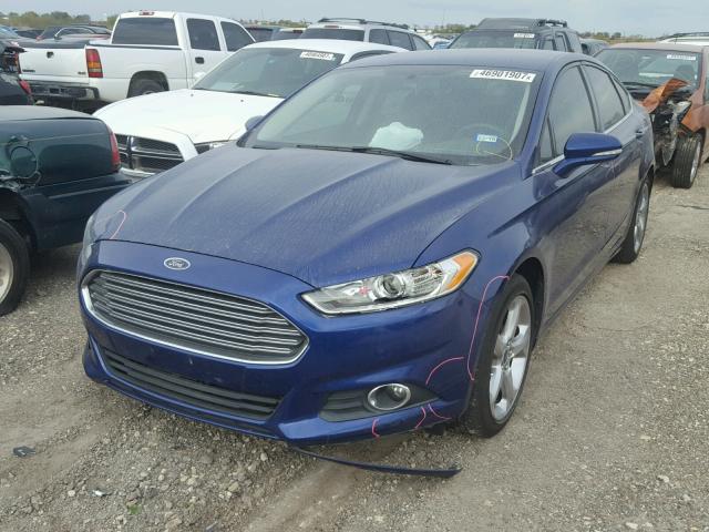 3FA6P0H97DR343148 - 2013 FORD FUSION SE BLUE photo 2