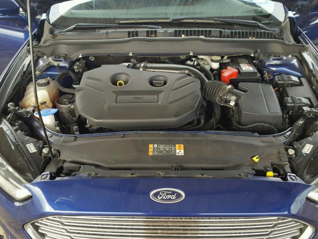 3FA6P0H97DR343148 - 2013 FORD FUSION SE BLUE photo 7