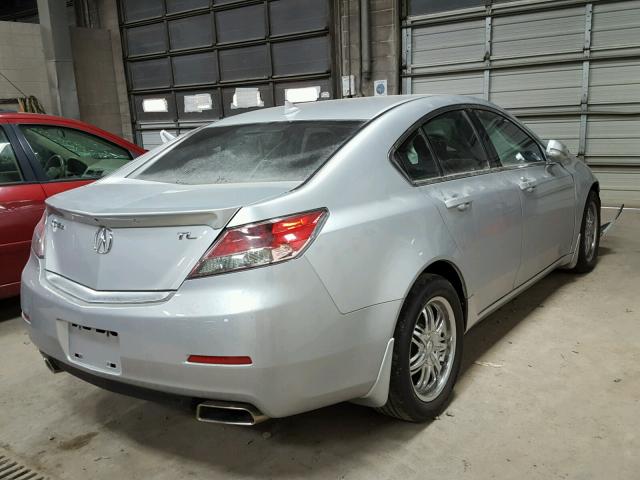 19UUA8F52CA019603 - 2012 ACURA TL SILVER photo 4