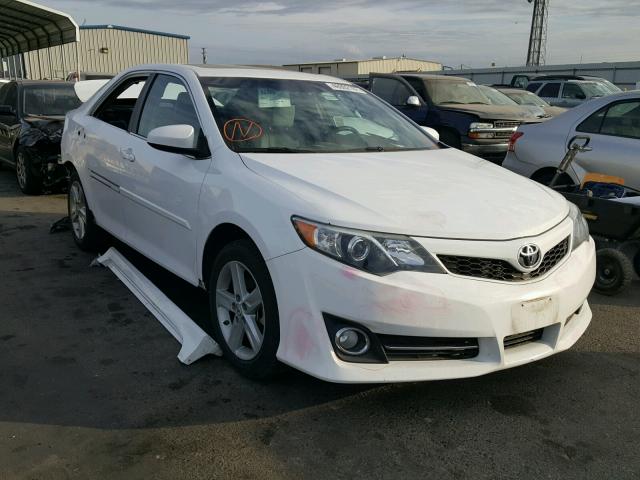 4T1BF1FK5EU378901 - 2014 TOYOTA CAMRY L WHITE photo 1