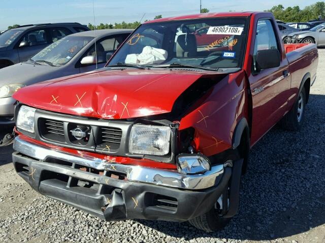 1N6DD21SXYC330379 - 2000 NISSAN FRONTIER X RED photo 2