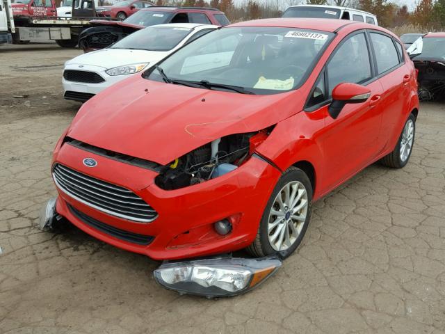 3FADP4EJ1EM103640 - 2014 FORD FIESTA SE RED photo 2