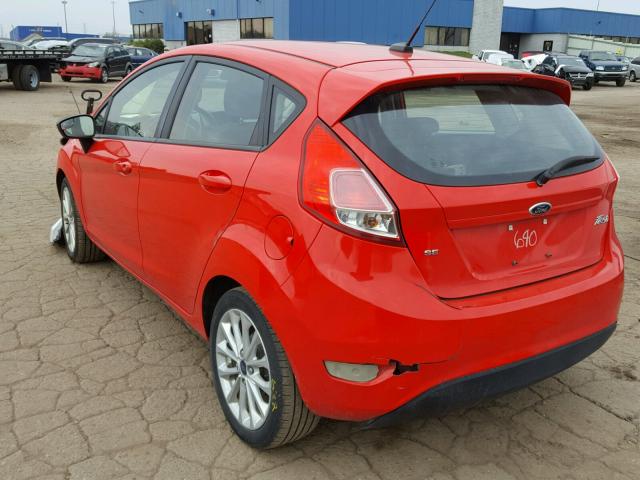 3FADP4EJ1EM103640 - 2014 FORD FIESTA SE RED photo 3