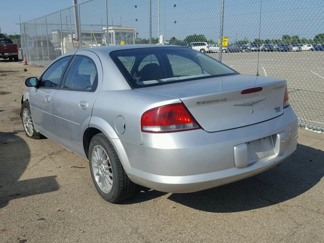 1C3EL56R94N330331 - 2004 CHRYSLER SEBRING LX SILVER photo 3