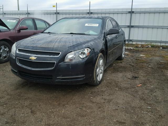 1G1ZG57B794140990 - 2009 CHEVROLET MALIBU LS BLACK photo 2