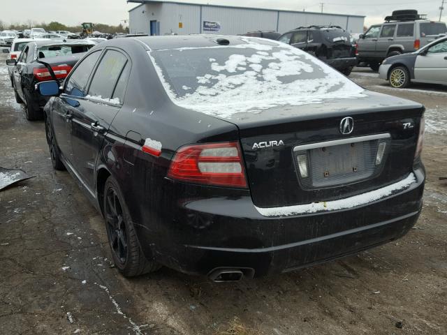 19UUA66238A010622 - 2008 ACURA TL BLACK photo 3