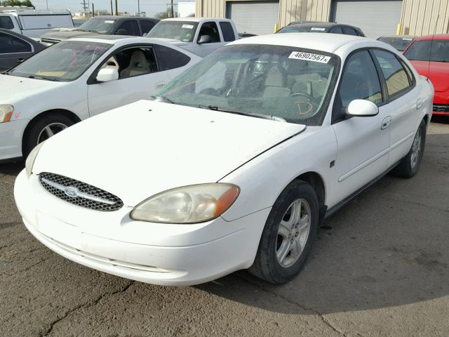 1FAFP56S61A215458 - 2001 FORD TAURUS SEL WHITE photo 2