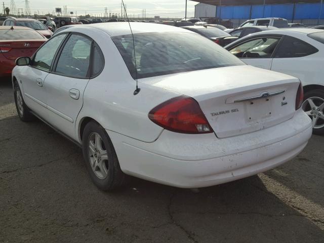 1FAFP56S61A215458 - 2001 FORD TAURUS SEL WHITE photo 3