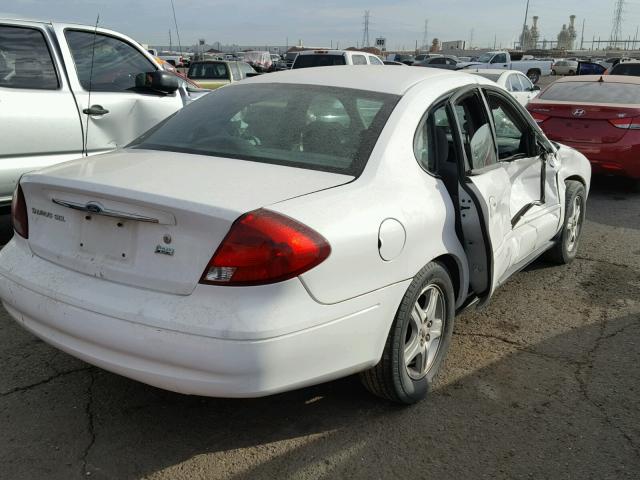 1FAFP56S61A215458 - 2001 FORD TAURUS SEL WHITE photo 4