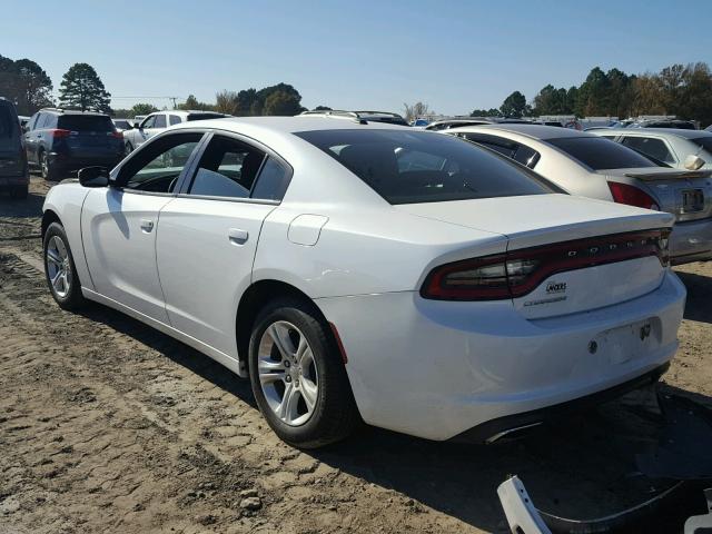 2C3CDXBG0FH810001 - 2015 DODGE CHARGER SE WHITE photo 3