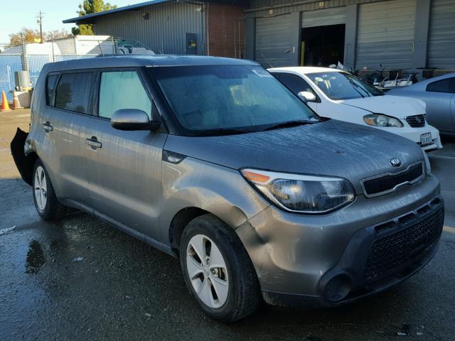 KNDJN2A21E7051927 - 2014 KIA SOUL GRAY photo 1