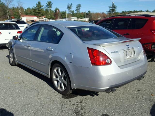 1N4BA41E47C831068 - 2007 NISSAN MAXIMA SE SILVER photo 3