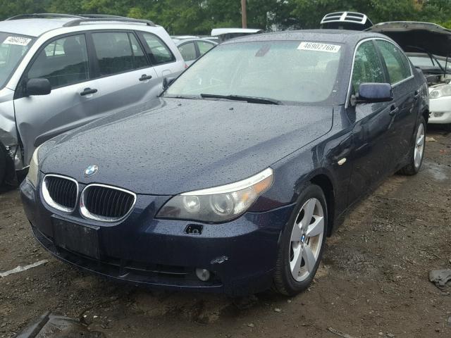 WBANF33576CB86642 - 2006 BMW 525 XI BLUE photo 2