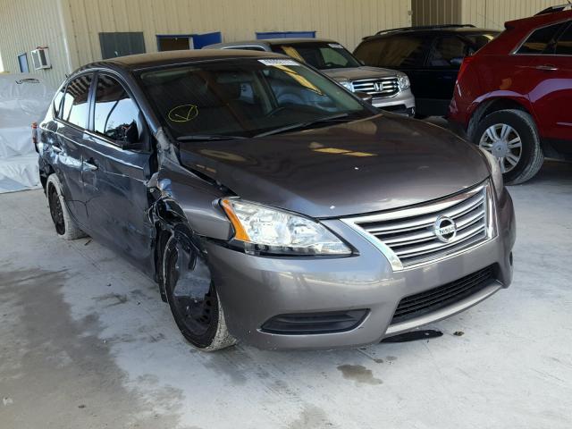 3N1AB7AP6FY258656 - 2015 NISSAN SENTRA S GRAY photo 1