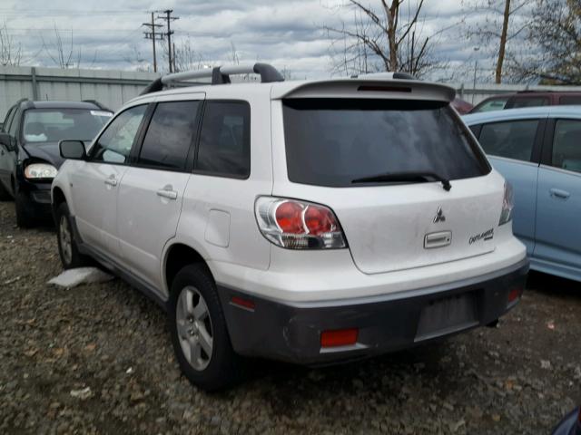 JA4LZ41F14U005004 - 2004 MITSUBISHI OUTLANDER WHITE photo 3