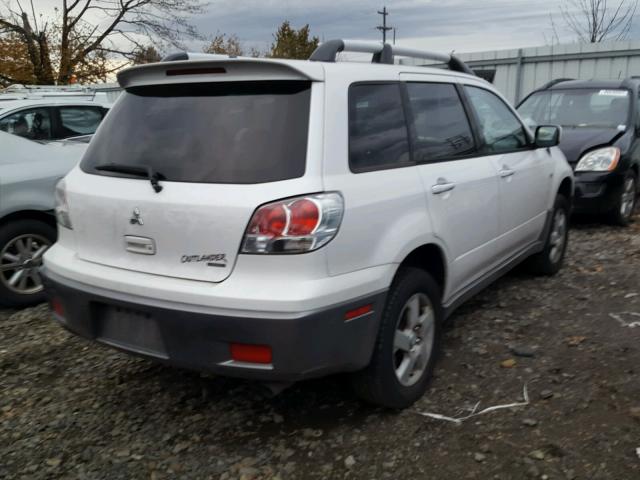 JA4LZ41F14U005004 - 2004 MITSUBISHI OUTLANDER WHITE photo 4