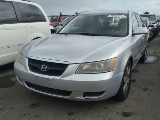 5NPET46C57H190204 - 2007 HYUNDAI SONATA GLS SILVER photo 2