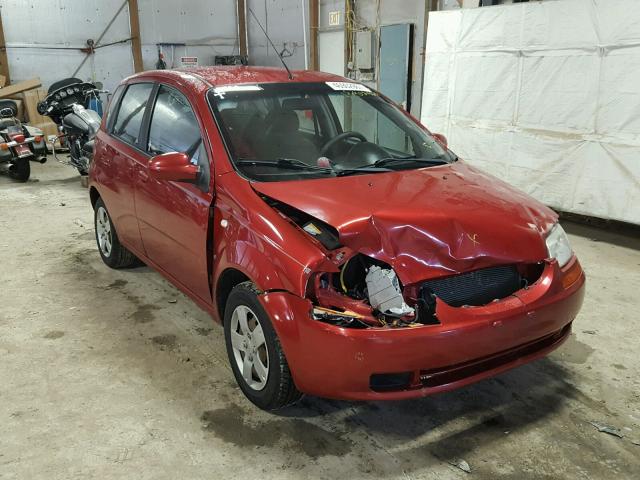 KL1TD66648B251482 - 2008 CHEVROLET AVEO BASE RED photo 1