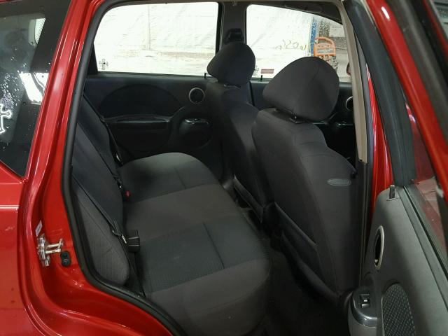 KL1TD66648B251482 - 2008 CHEVROLET AVEO BASE RED photo 6