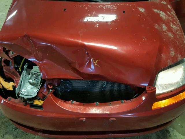 KL1TD66648B251482 - 2008 CHEVROLET AVEO BASE RED photo 7