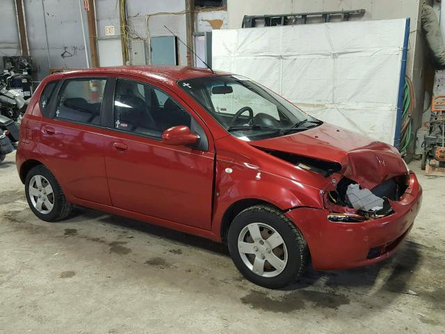 KL1TD66648B251482 - 2008 CHEVROLET AVEO BASE RED photo 9