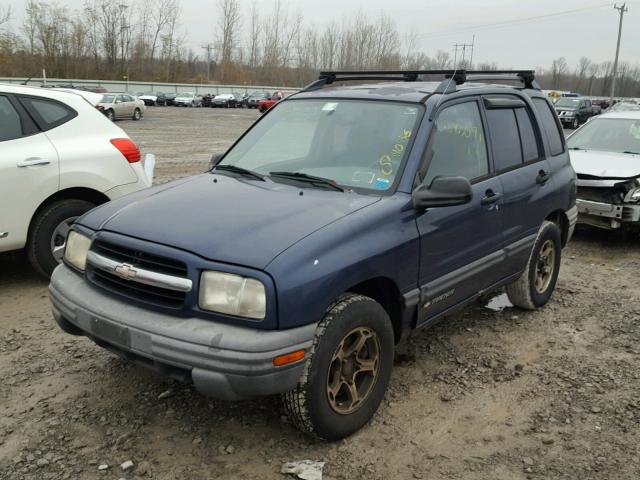 2CNBE13C7Y6937996 - 2000 CHEVROLET TRACKER BLUE photo 2