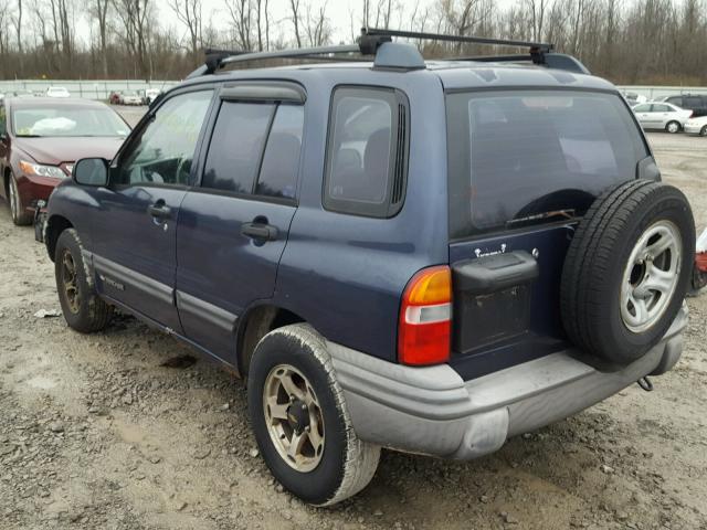 2CNBE13C7Y6937996 - 2000 CHEVROLET TRACKER BLUE photo 3