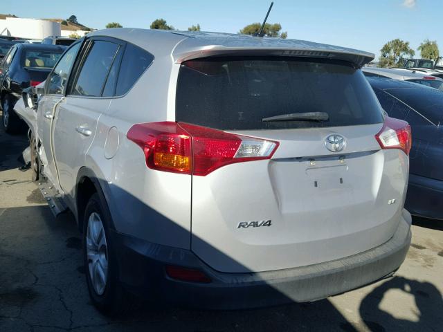 JTMZFREV8DD009154 - 2013 TOYOTA RAV4 LE Gümüş foto 3