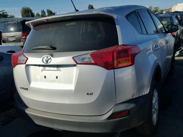 JTMZFREV8DD009154 - 2013 TOYOTA RAV4 LE Gümüş foto 4