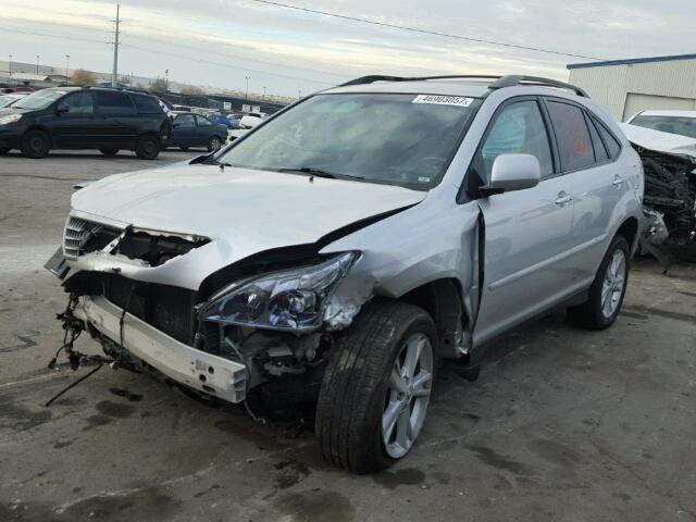 JTJHW31U782855747 - 2008 LEXUS RX 400H SILVER photo 2