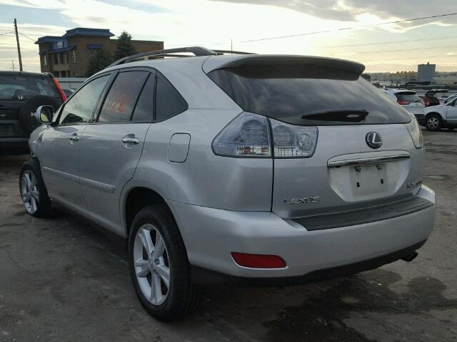 JTJHW31U782855747 - 2008 LEXUS RX 400H SILVER photo 3