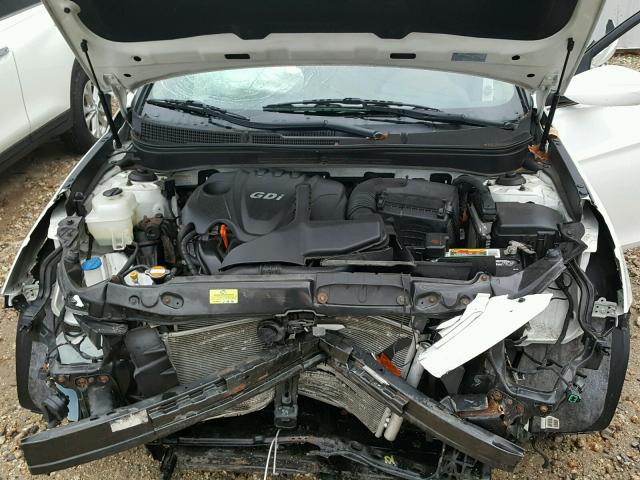 5NPEB4ACXBH178178 - 2011 HYUNDAI SONATA GLS WHITE photo 7