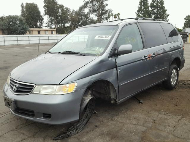 5FNRL18682B016397 - 2002 HONDA ODYSSEY EX GRAY photo 2