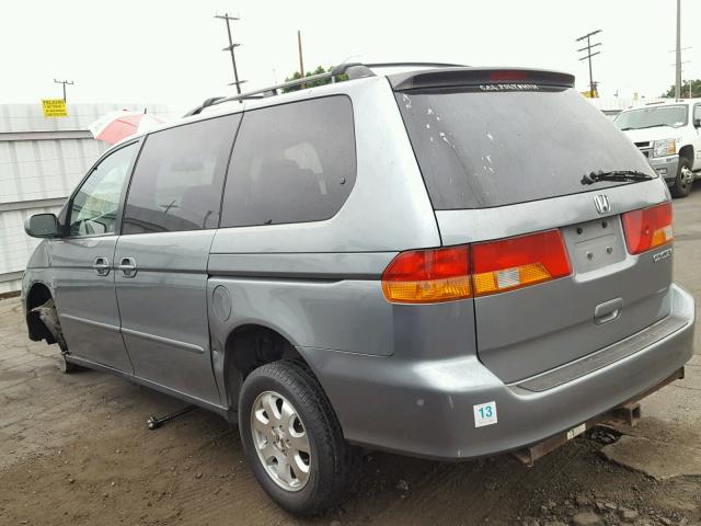 5FNRL18682B016397 - 2002 HONDA ODYSSEY EX GRAY photo 3
