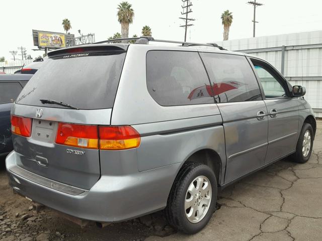 5FNRL18682B016397 - 2002 HONDA ODYSSEY EX GRAY photo 4