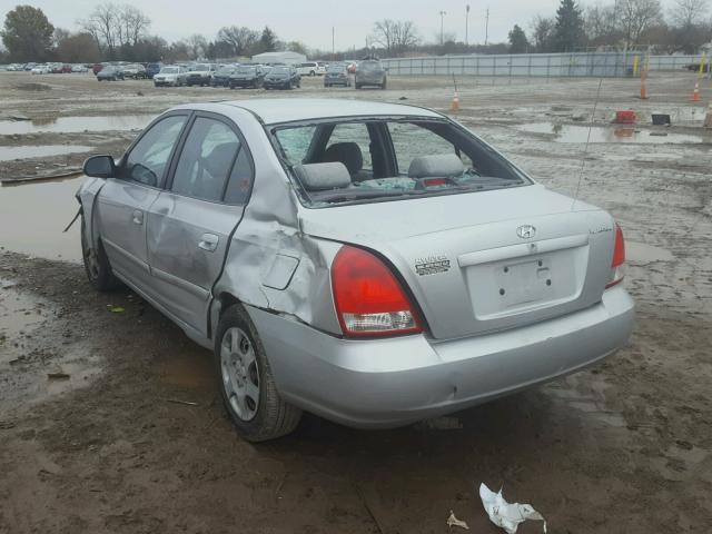 KMHDN45D62U379969 - 2002 HYUNDAI ELANTRA GL GRAY photo 3