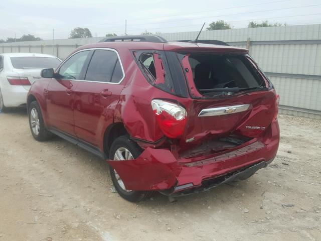 2GNALDEK0D1238493 - 2013 CHEVROLET EQUINOX LT RED photo 3