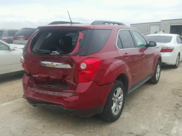 2GNALDEK0D1238493 - 2013 CHEVROLET EQUINOX LT RED photo 4