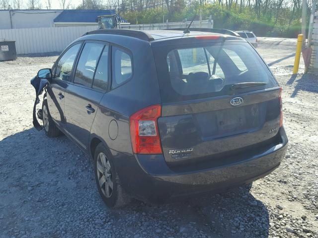 KNAFG526087146211 - 2008 KIA RONDO LX BLACK photo 3