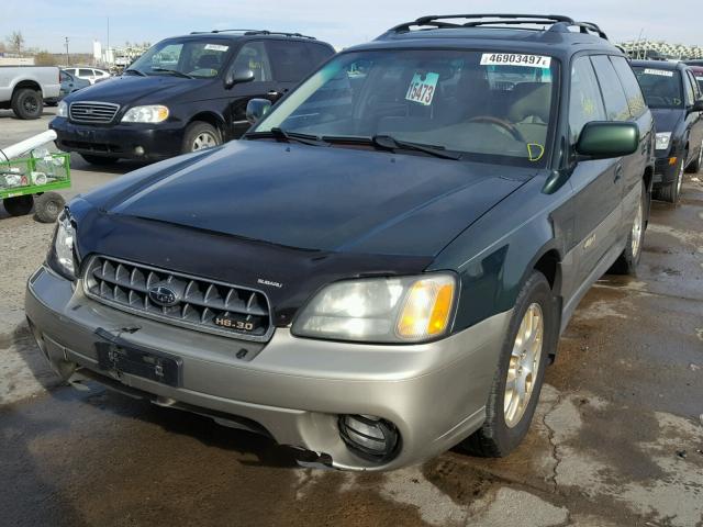 4S3BH806937610981 - 2003 SUBARU LEGACY OUT GREEN photo 2