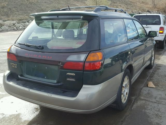 4S3BH806937610981 - 2003 SUBARU LEGACY OUT GREEN photo 4