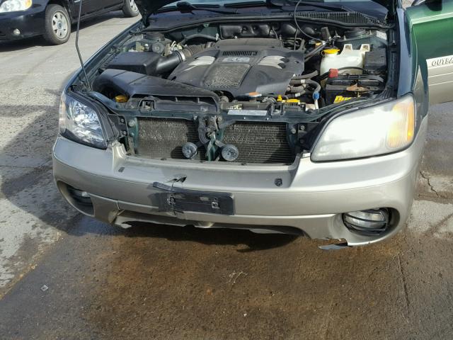 4S3BH806937610981 - 2003 SUBARU LEGACY OUT GREEN photo 7