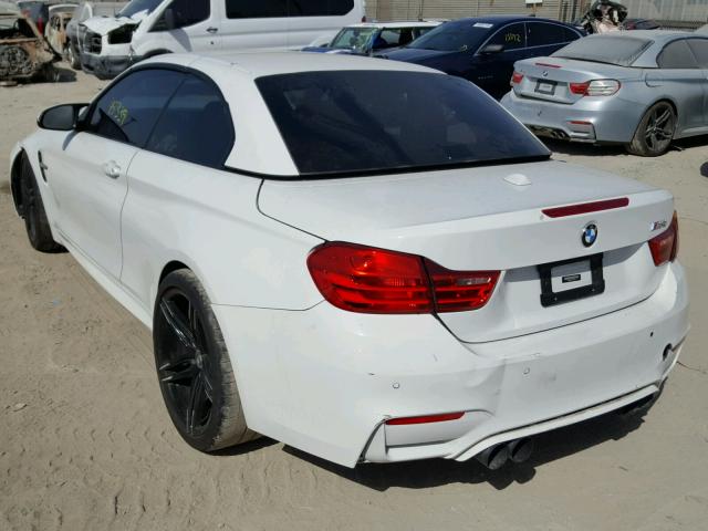 WBS3U9C54FP967913 - 2015 BMW M4 WHITE photo 3