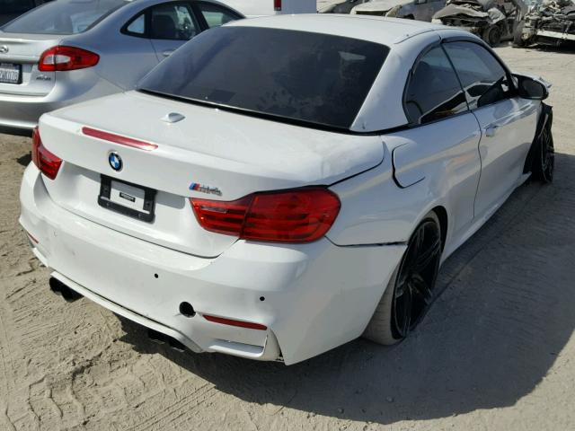 WBS3U9C54FP967913 - 2015 BMW M4 WHITE photo 4
