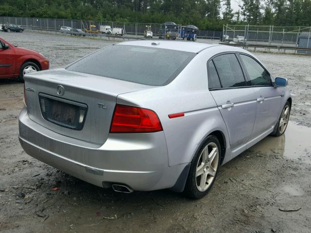 19UUA66265A017544 - 2005 ACURA TL SILVER photo 4